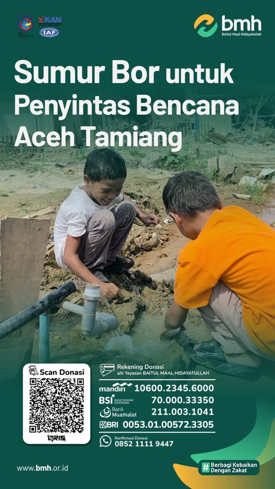 SEDEKAH JARIYAH, KERISIS AIR BERSIH HADIRKAN SUMUR BOR DAN AIR BERSIH UNTUK ACEH TAMIANG