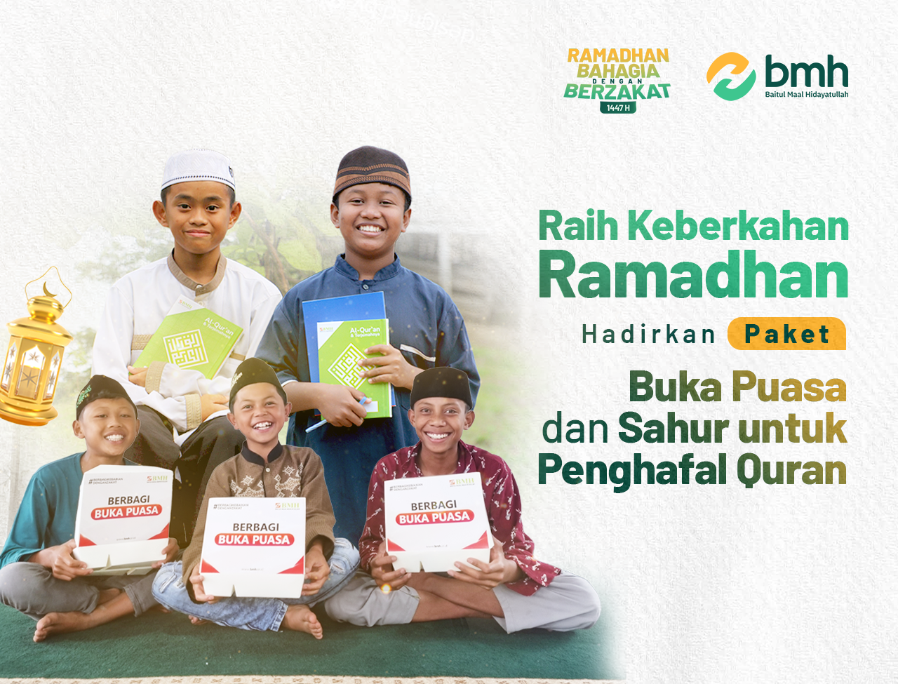 Sedekah Buka Puasa & Sahur Untuk Santri Yatim Dhuafa Penghafal Qur'an